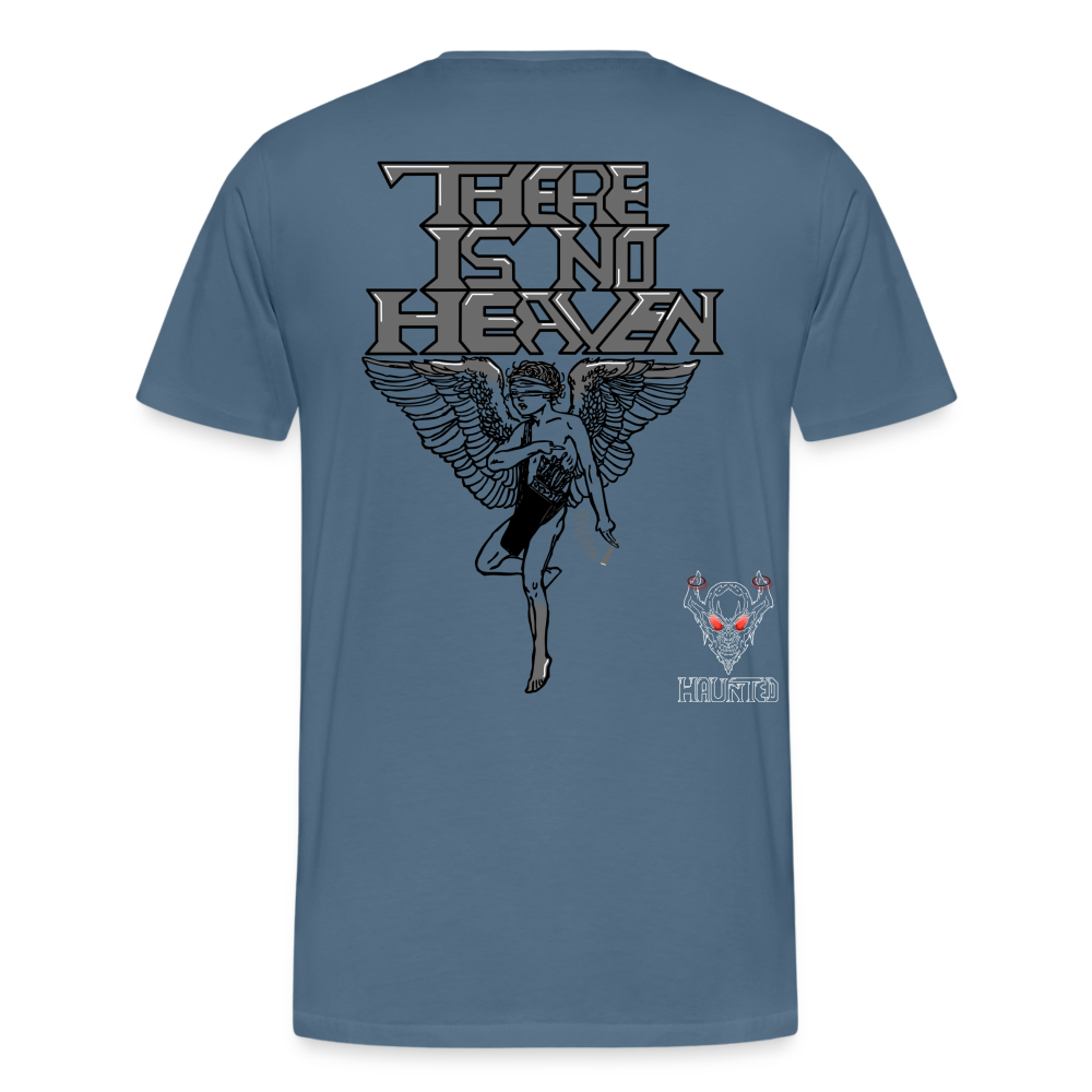 Men T-Shirt There Is No Heaven - Blaugrau
