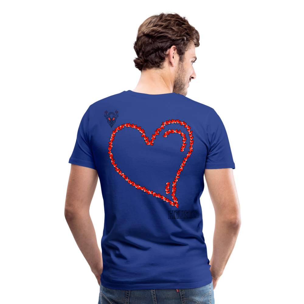 Man T-Shirt Hearts Dark - Königsblau