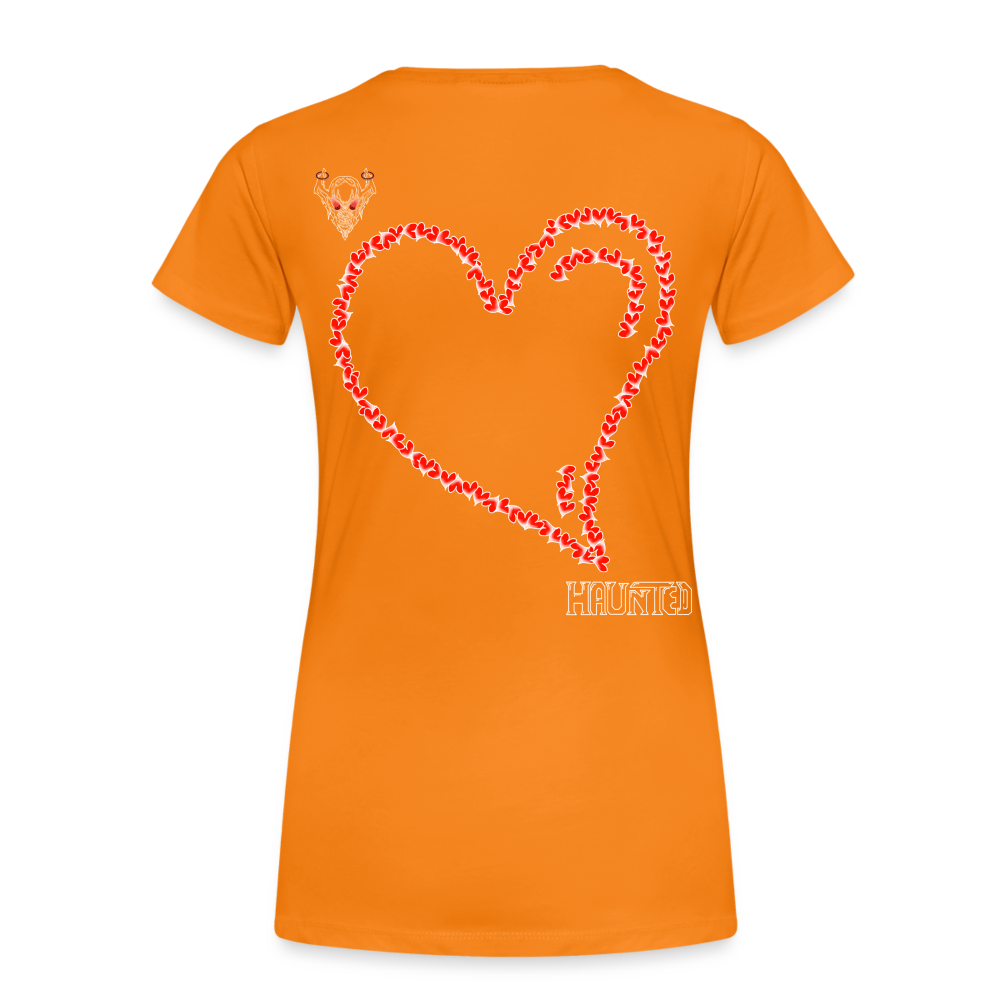 Woman T-Shirt Hearts Light - Orange