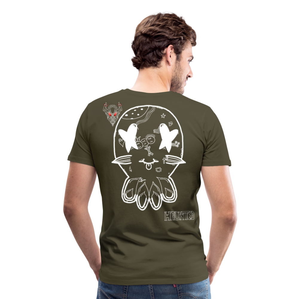 Man T-Shirt Ghost Doodle Light - Khaki