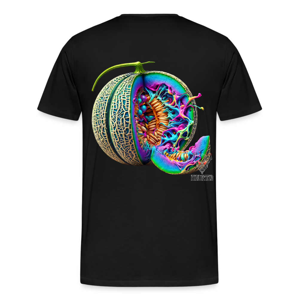 Men T-Shirt Neon Melon Art - Schwarz