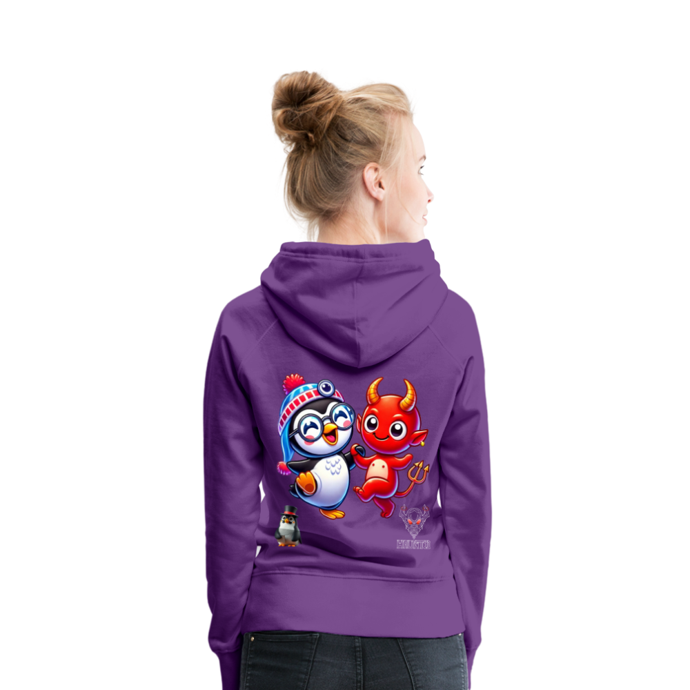 Women Hoodie Dancing with Devil - Purple