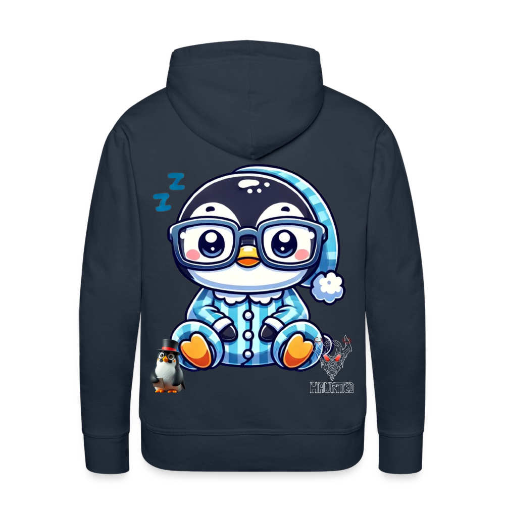 Men Hoodie KasPenguin in Pyjama - Navy