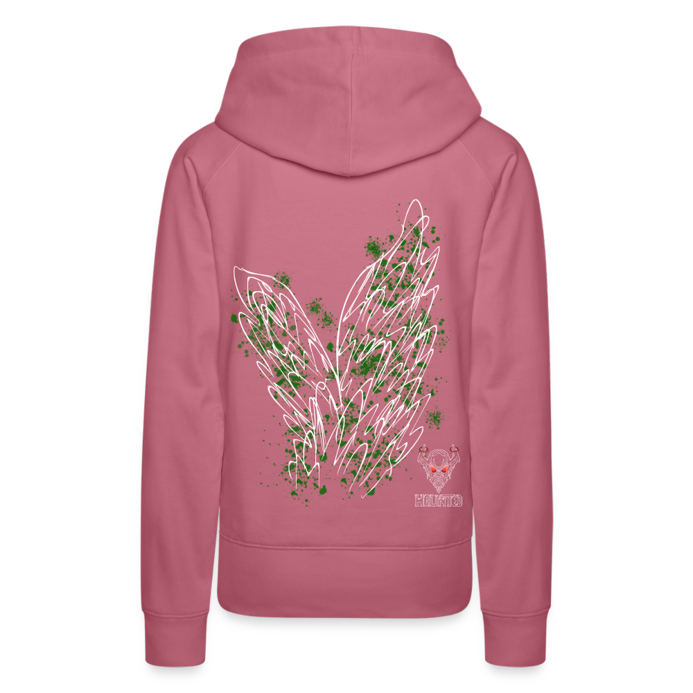 Women Hoodie Dark Green Wings - Malve