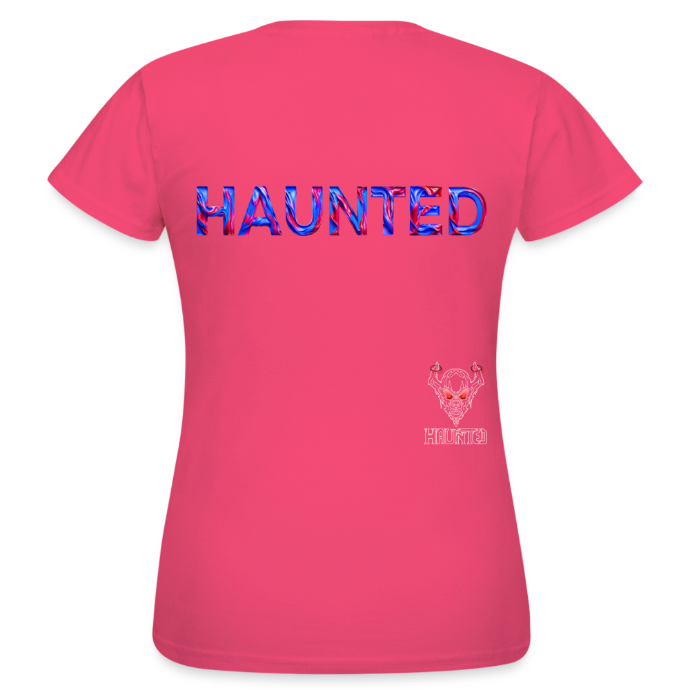 Women T-Shirt Cosmic Flame Surge - Azalea