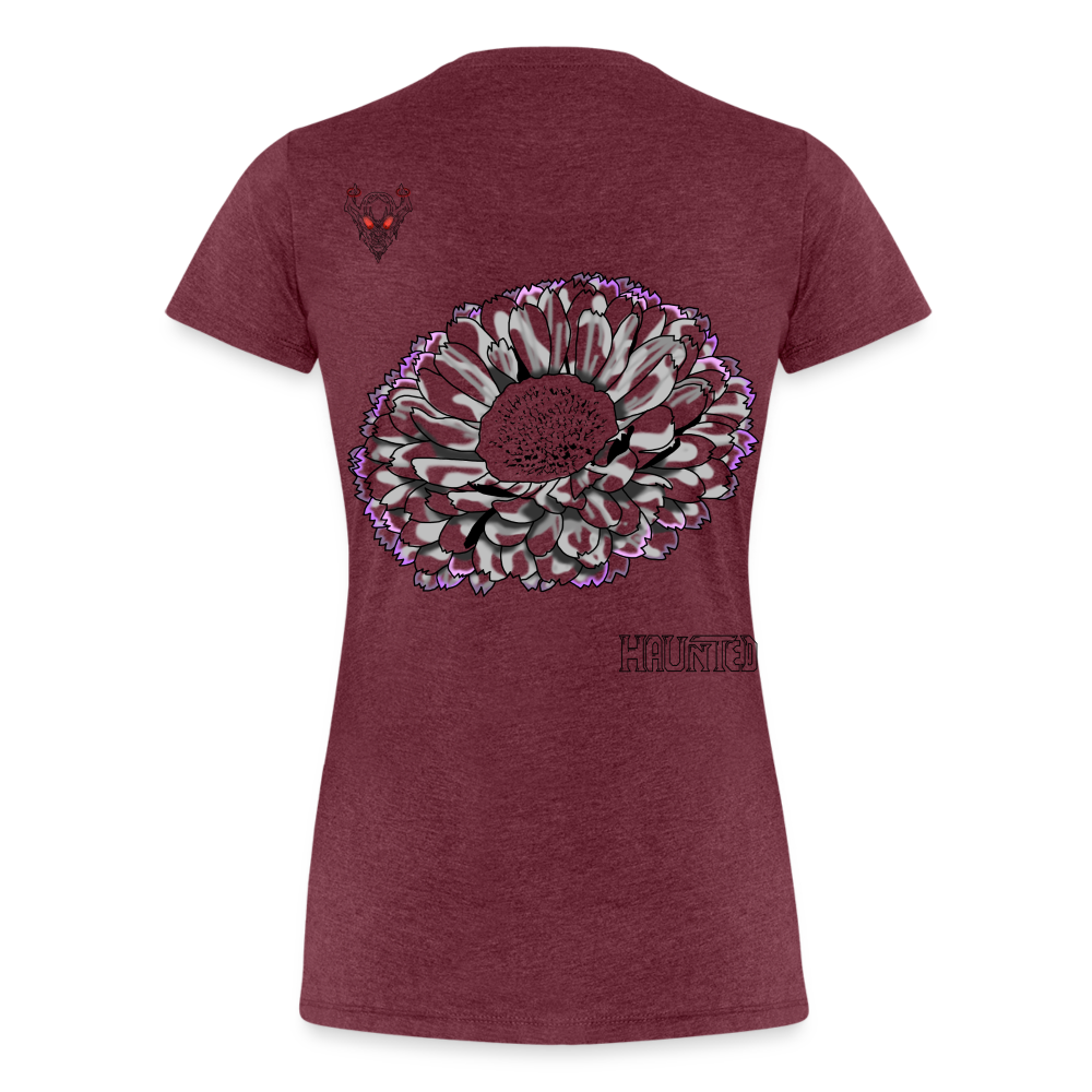 Woman T-Shirt Calendula Fade - Bordeauxrot meliert