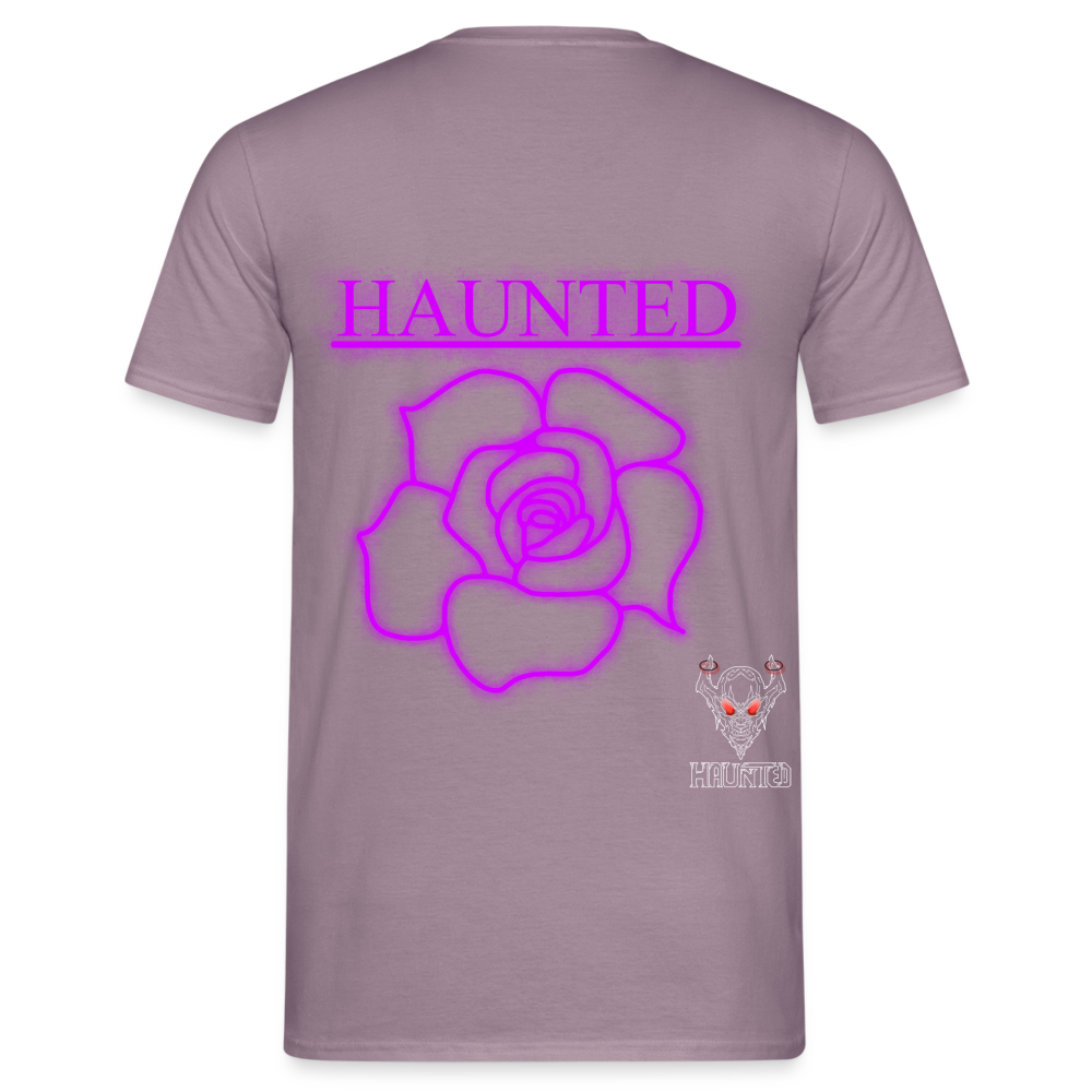 Men T-Shirt Pink Neon Rose - Lilagrau