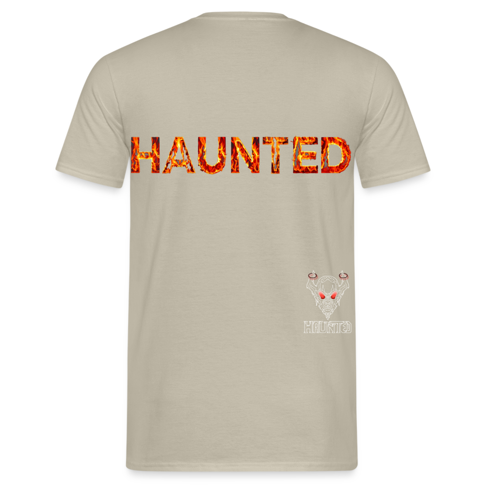 Men T-Shirt Blazing Ember Fury - Sandbeige