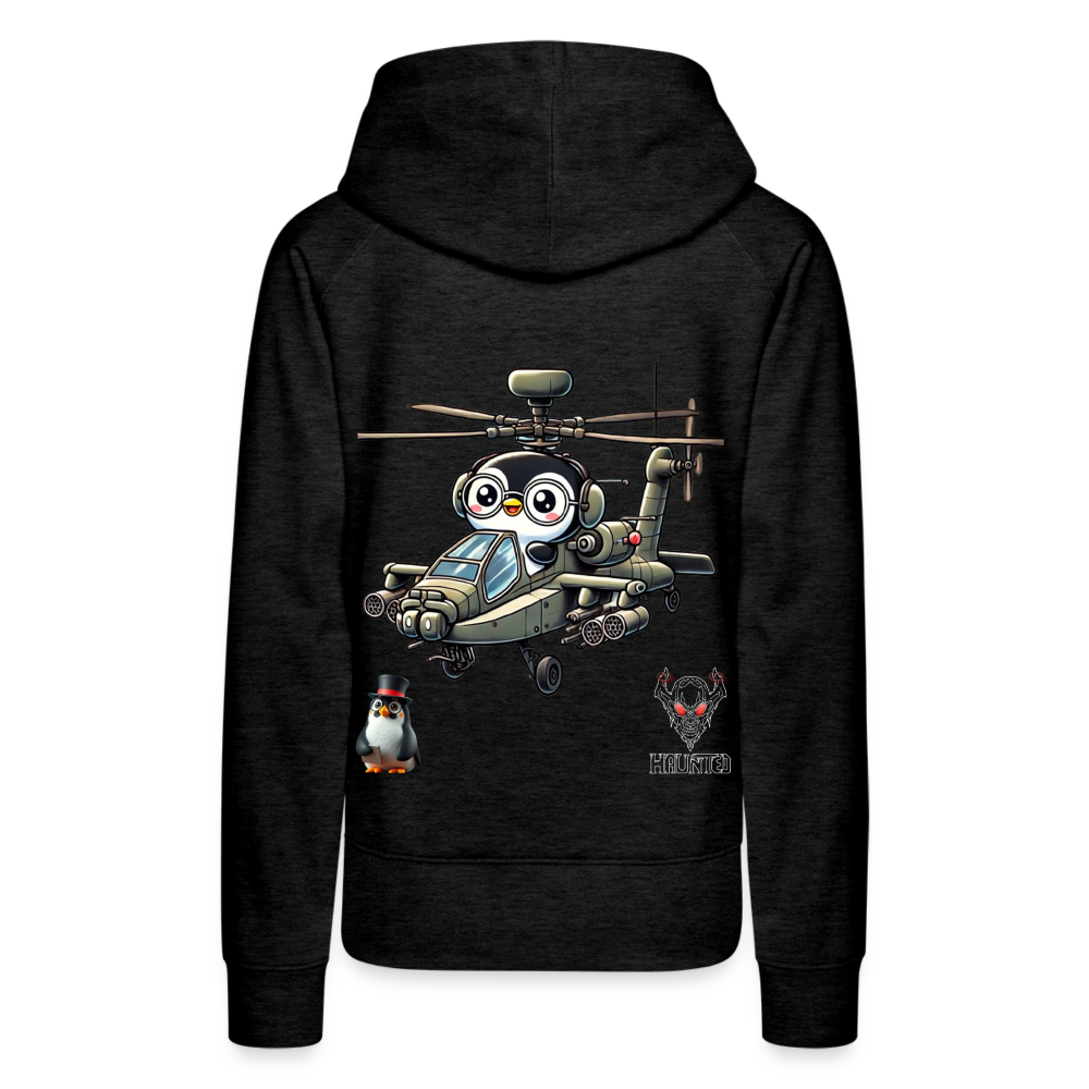 Women Hoodie KasPenguin in Apache - Anthrazit