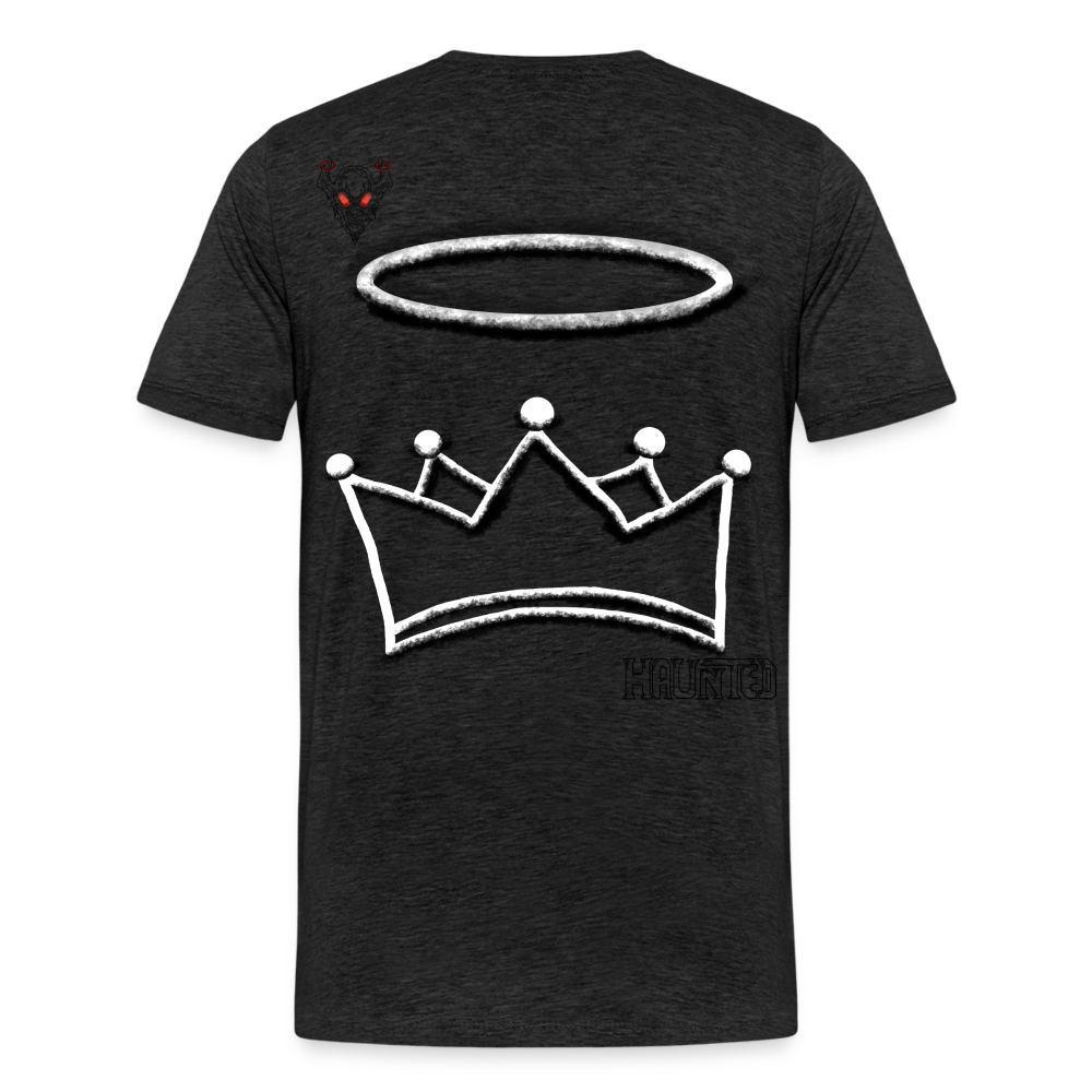 Man T-Shirt Crown and Ring Dark - Anthrazit