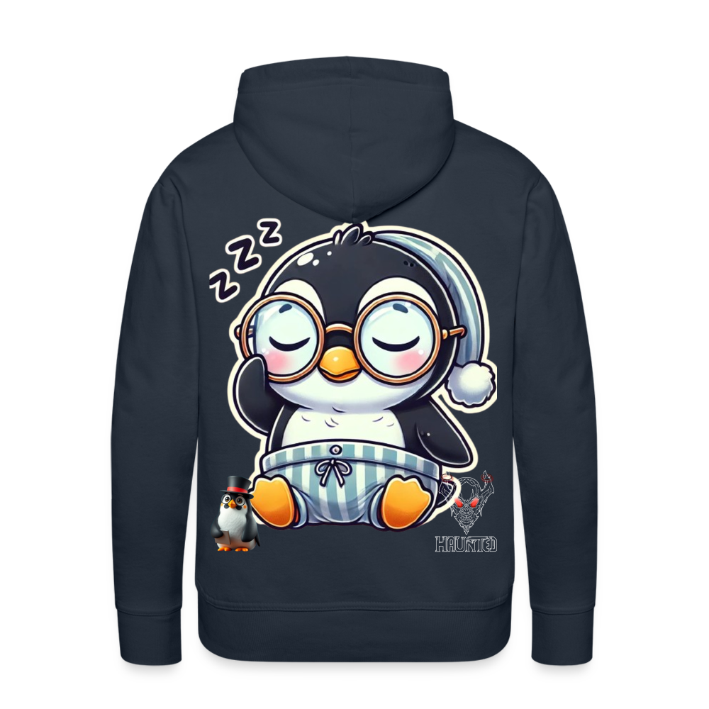 Men Hoodie Sleepy KasPenguin - Navy