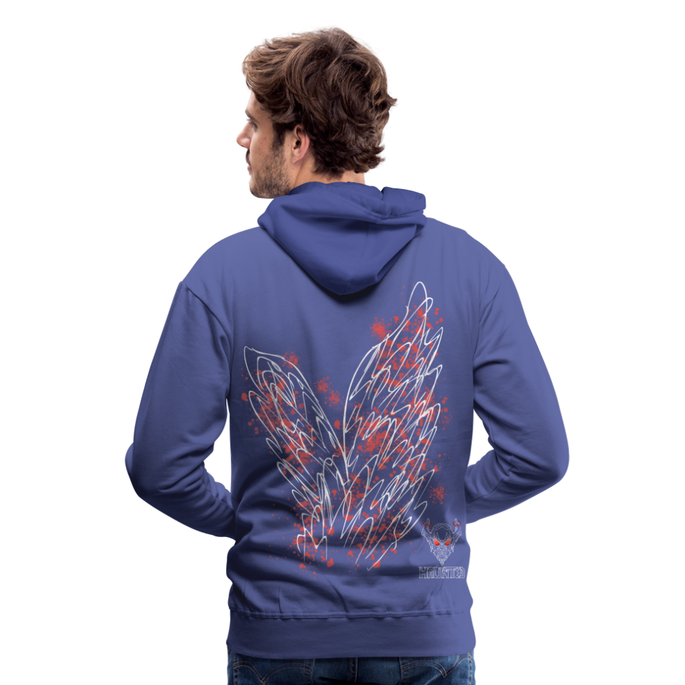 Men Hoodie Light Red Wings - Königsblau