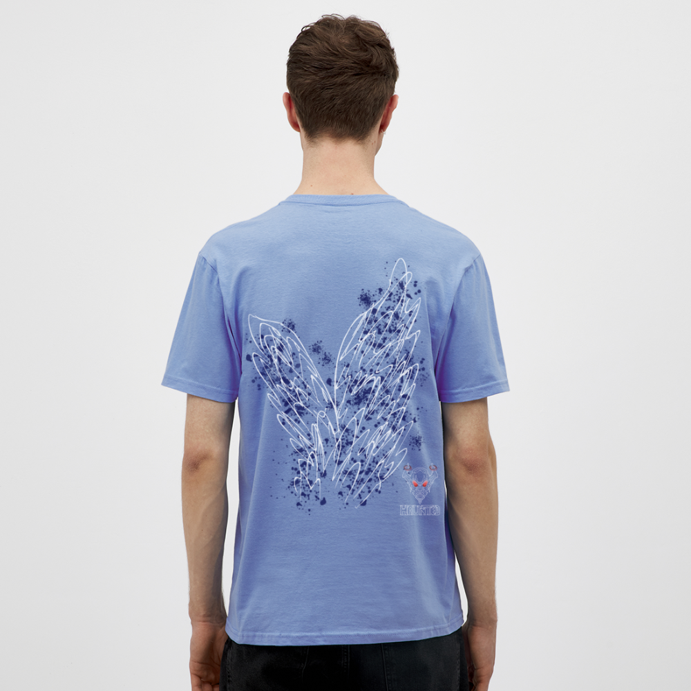 Men T-Shirt Dark Blue Wings - carolina blue