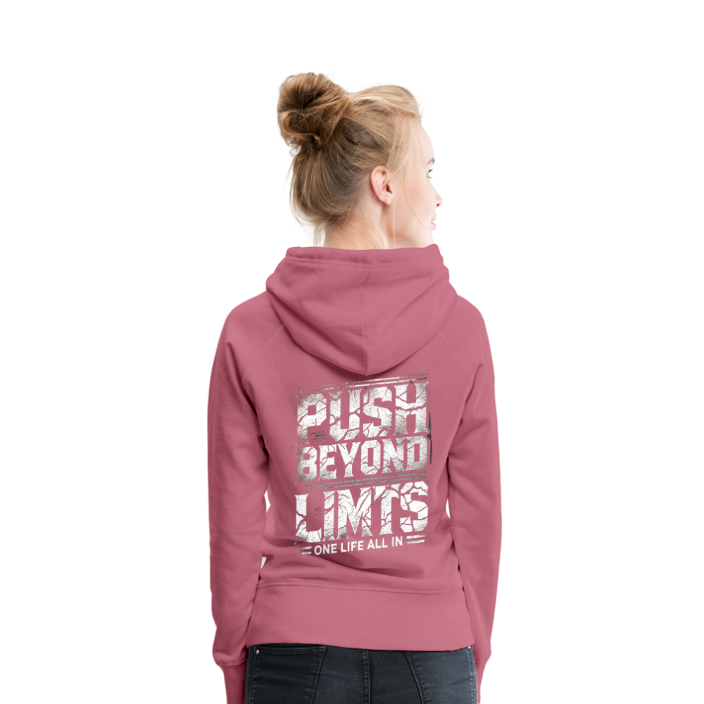 Women Hoodie Push Beyond Limits - Malve