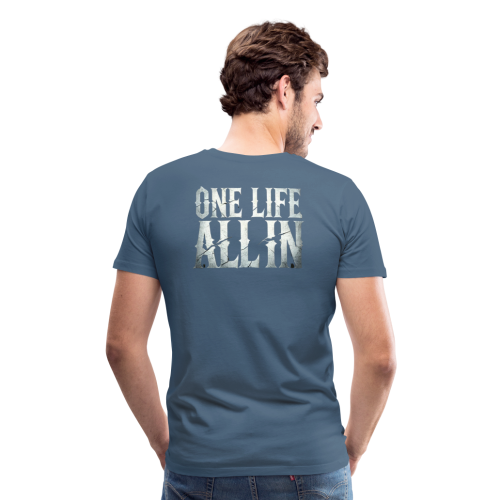 Women T-Shirt One Life All In - Blaugrau