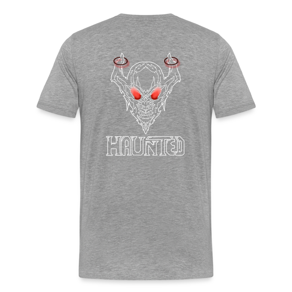 Men T-Shirt Deamon White - Grau meliert
