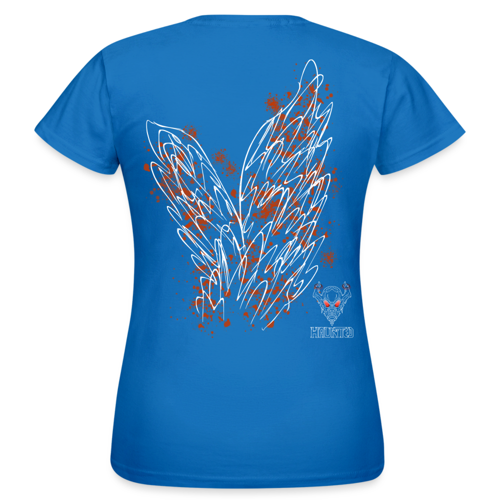 Women T-Shirt Orange Wings - Royalblau