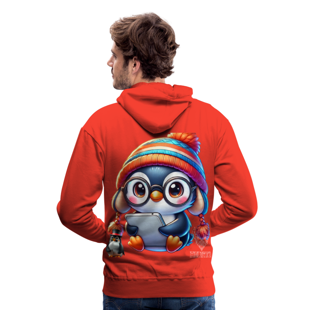 Men Hoodie KasPenguin with Pad - Rot