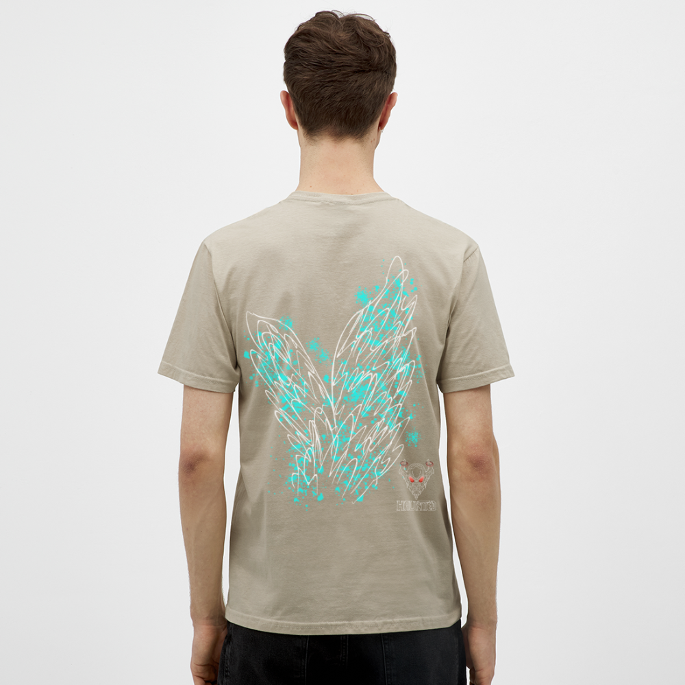 Men T-Shirt Aqua Wings - Sandbeige