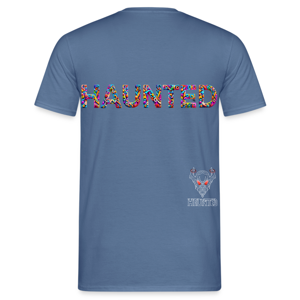 Men T-Shirt Haunted Doodle Dreams - Taubenblau
