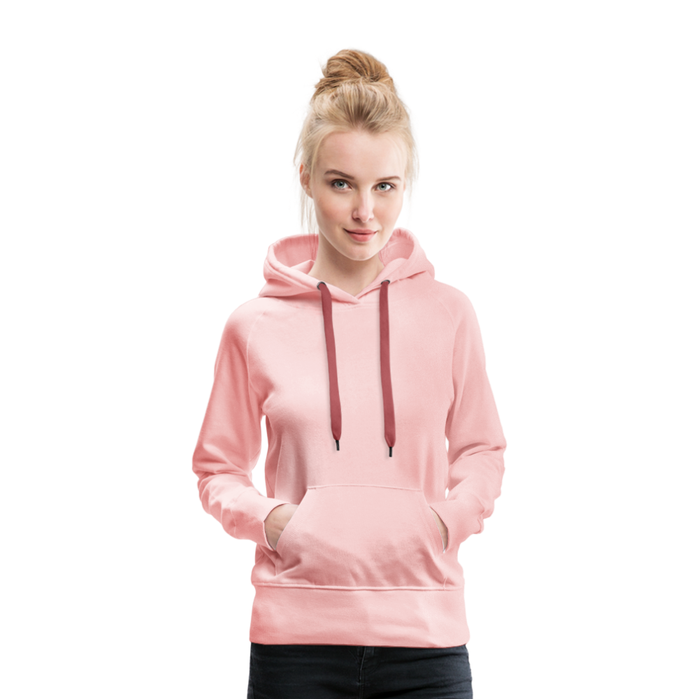 Women Hoodie Light Pink Neon Rose - Kristallrosa