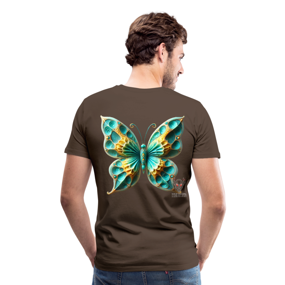 Men T-Shirt Aqua Wing Symphony - Edelbraun