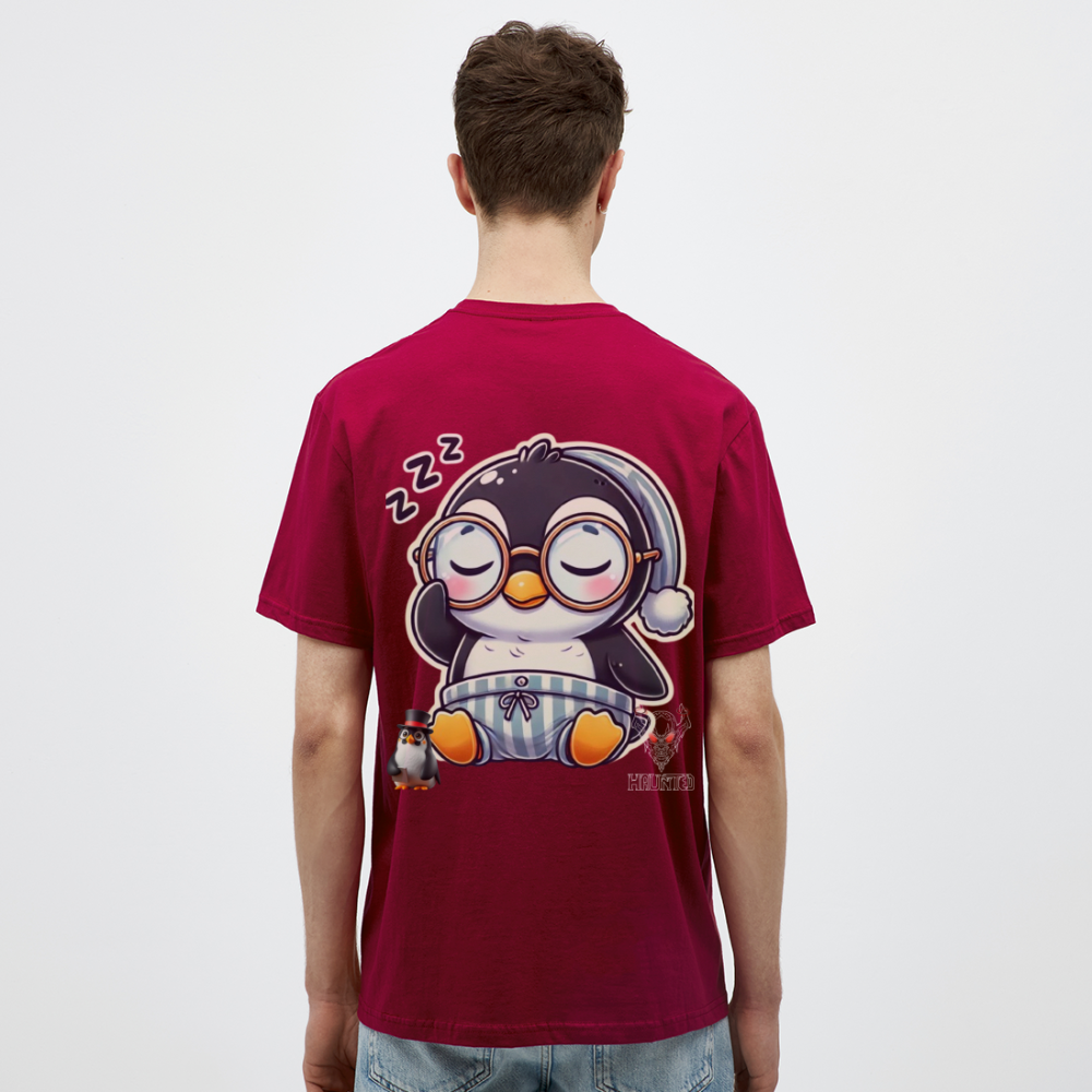 Men T-Shirt Sleepy KasPenguin - Ziegelrot