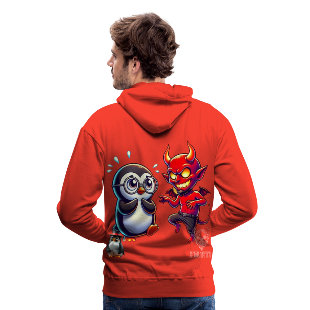 Men Hoodie Dancing with Devil - Rot