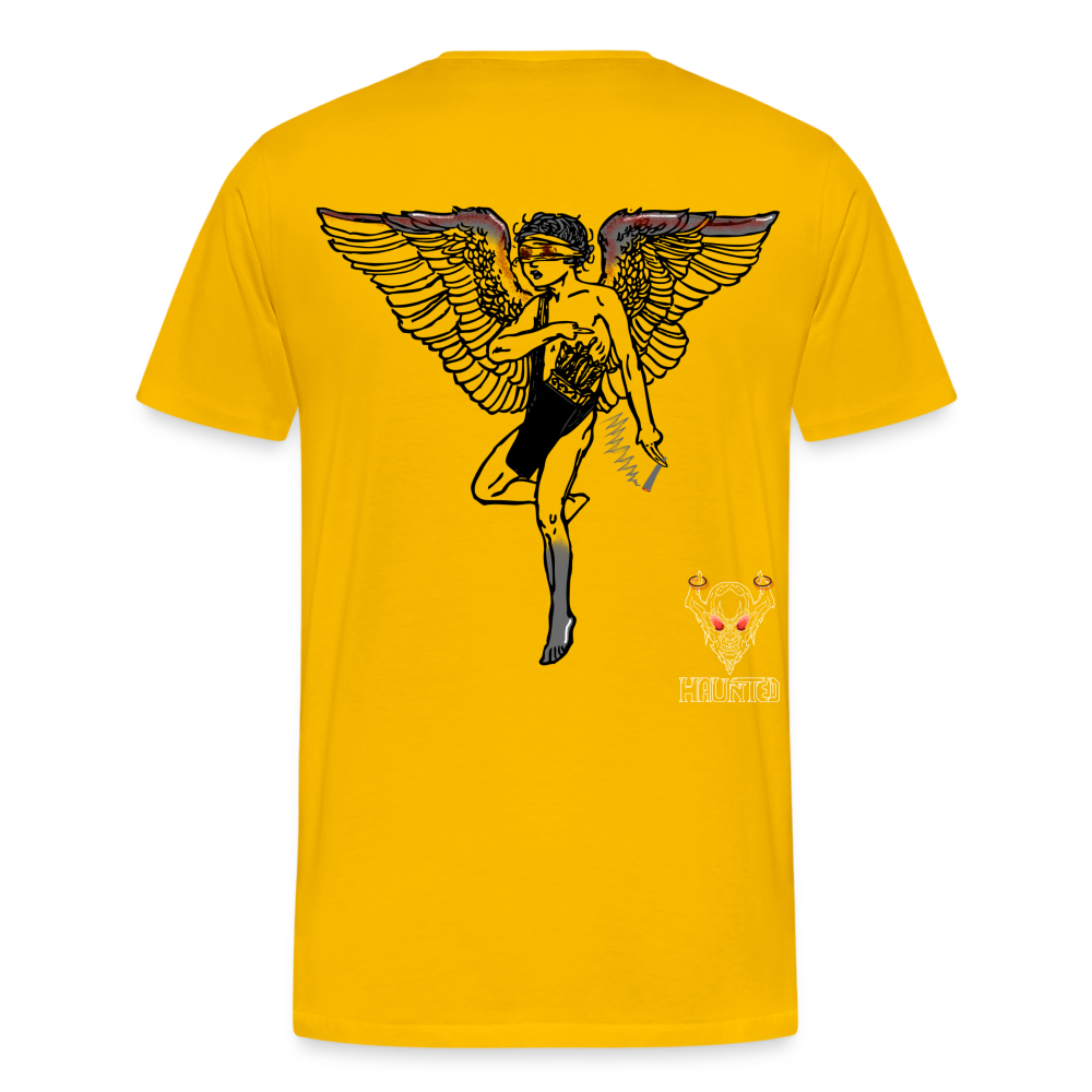 Men T-Shirt Angel bloody - Sonnengelb