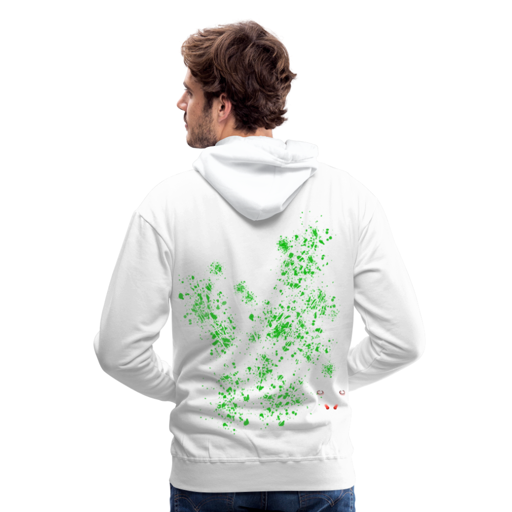 Men Hoodie Green Wings - Weiß