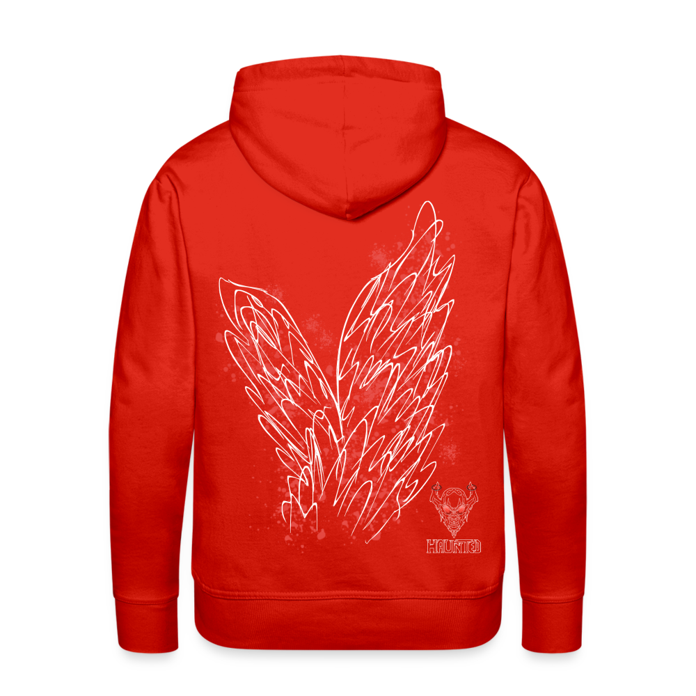 Men Hoodie Light Red Wings - Rot
