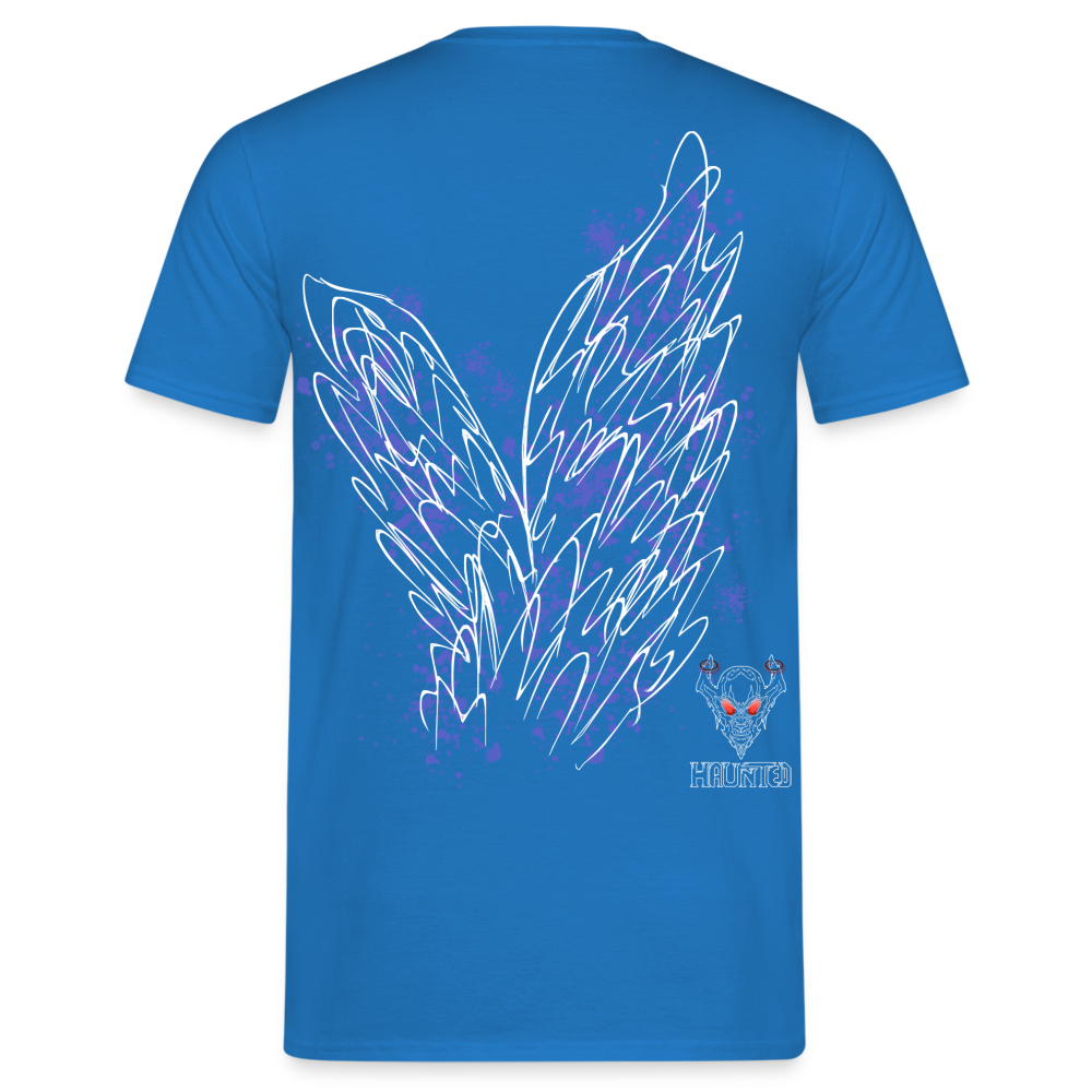 Men T-Shirt Light Blue Wings - Royalblau