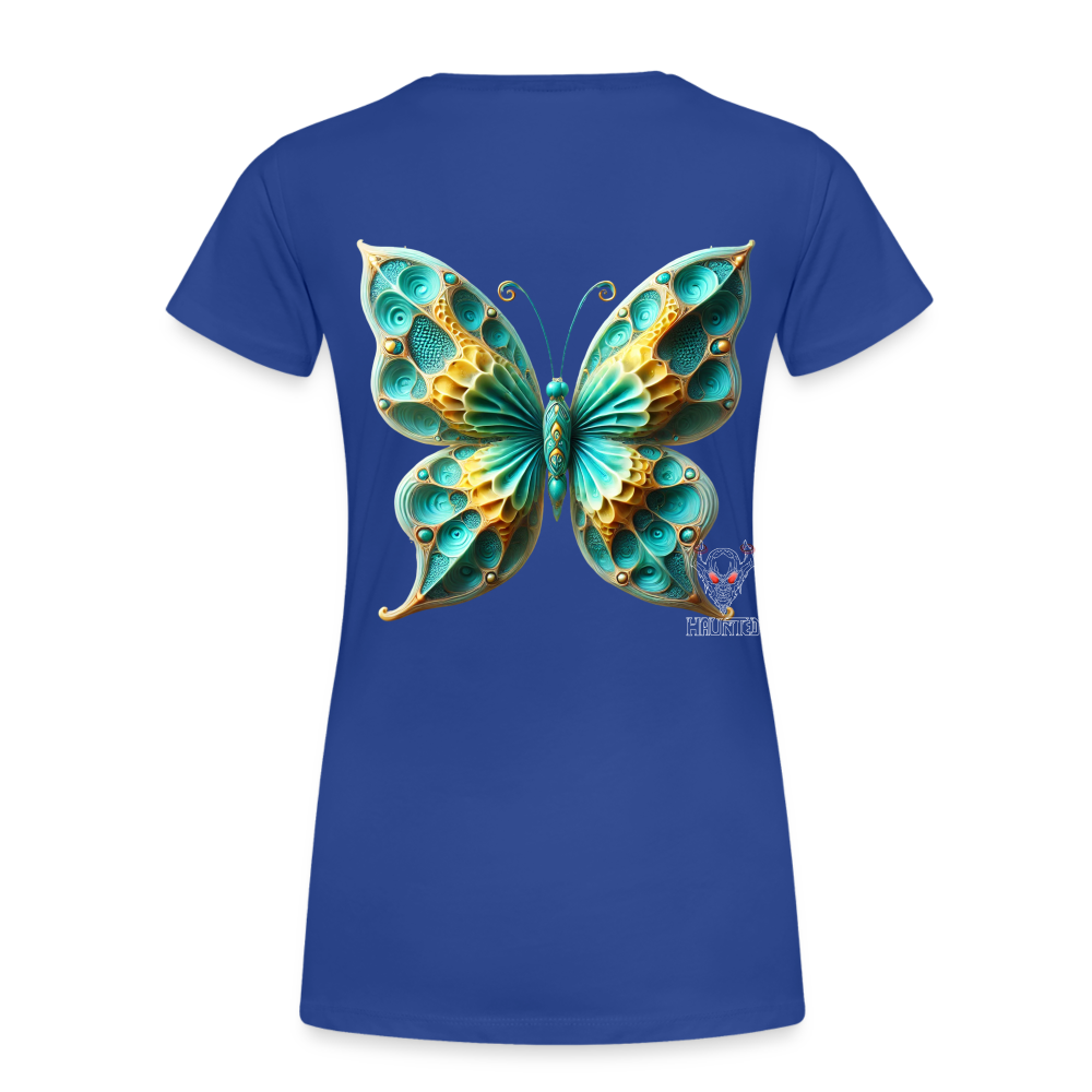 Woman T-Shirt Aqua Wing Symphony - Königsblau
