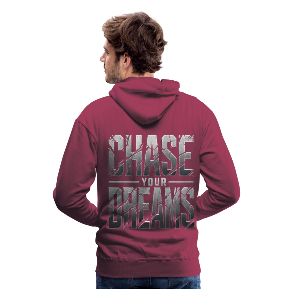 Men Hoodie Chase Your Dreams - Bordeaux