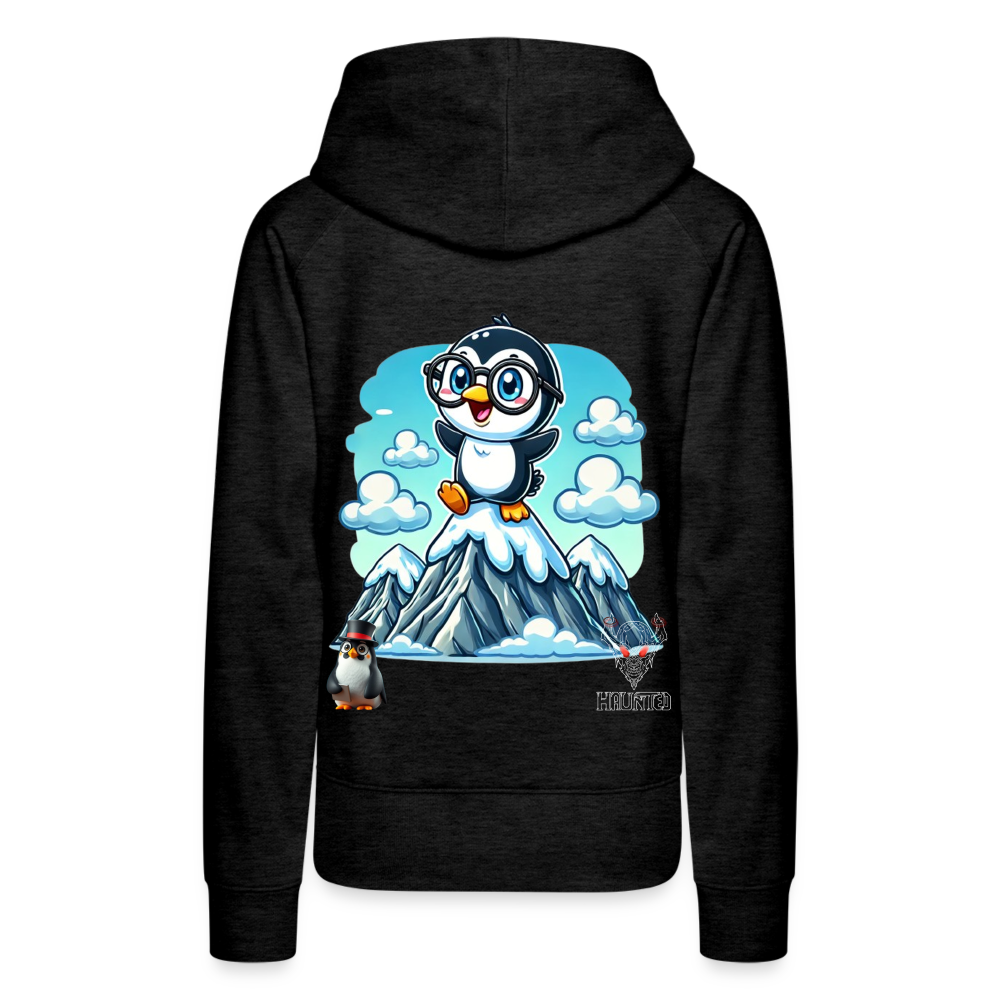 Women Hoodie KasPenguin on Top - Anthrazit