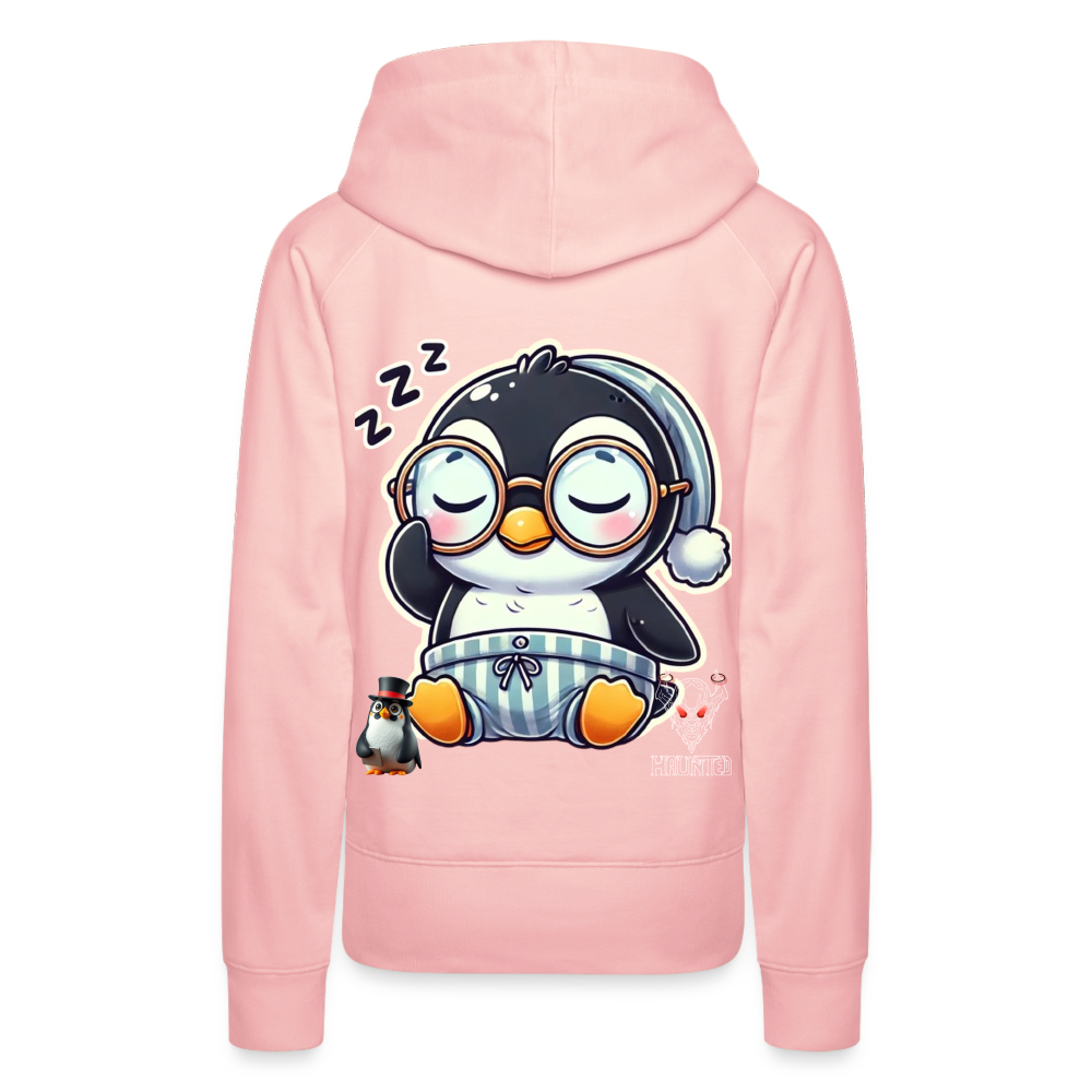 Women Hoodie Sleepy KasPenguin - Kristallrosa