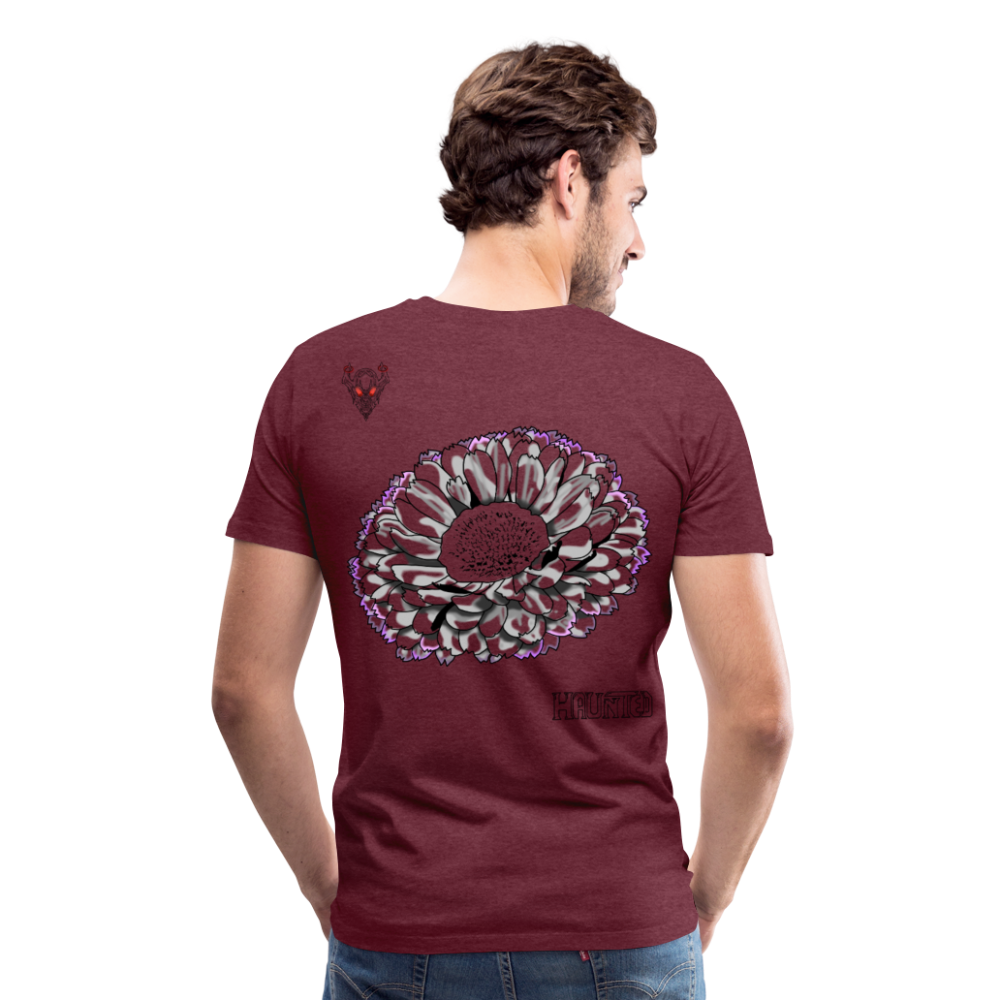 Man T-Shirt Calendula Fade - Bordeauxrot meliert