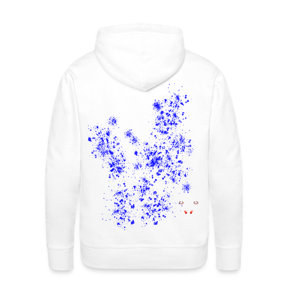 Men Hoodie Blue Wings - Weiß