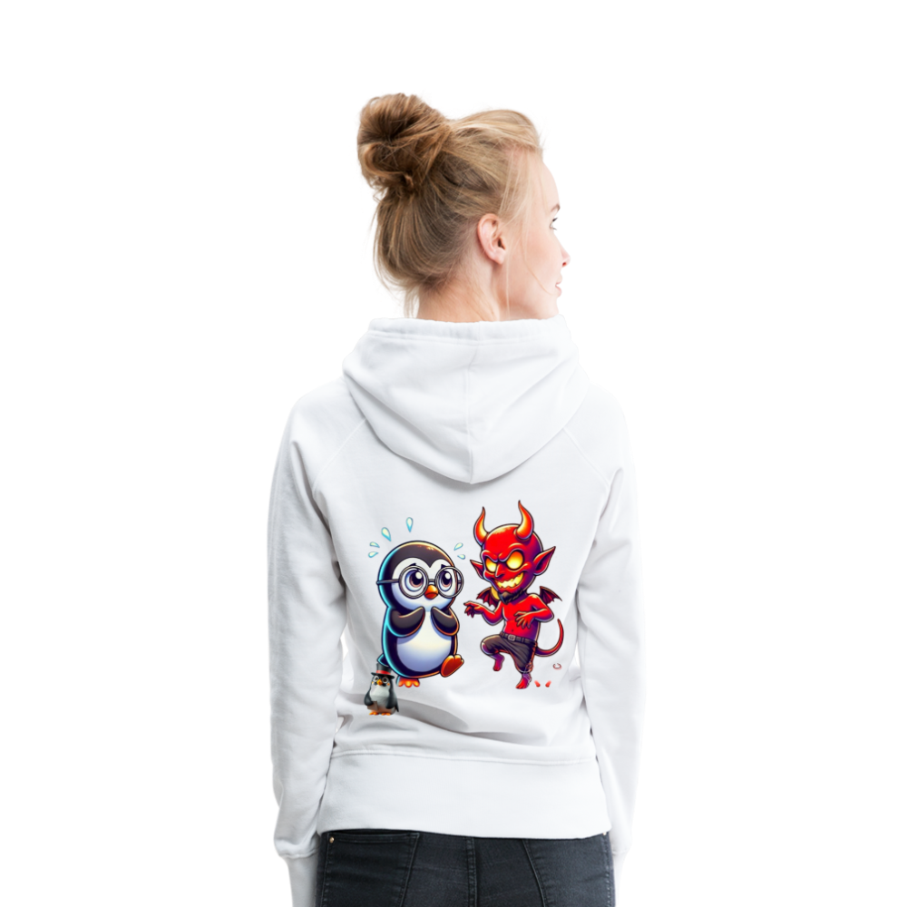 Women Hoodie Dancing with Devil - Weiß