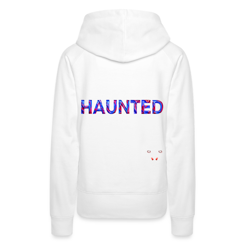 Women Hoodie Cosmic Flame Surge - Weiß