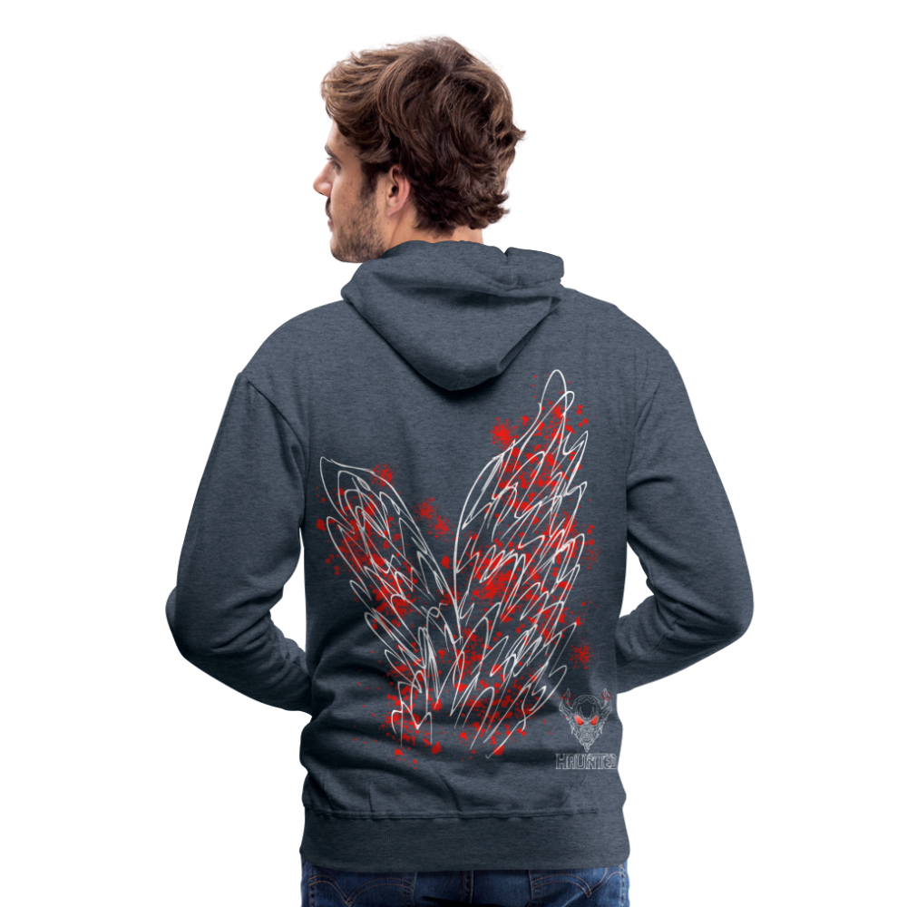 Men Hoodie Red Wings - Jeansblau