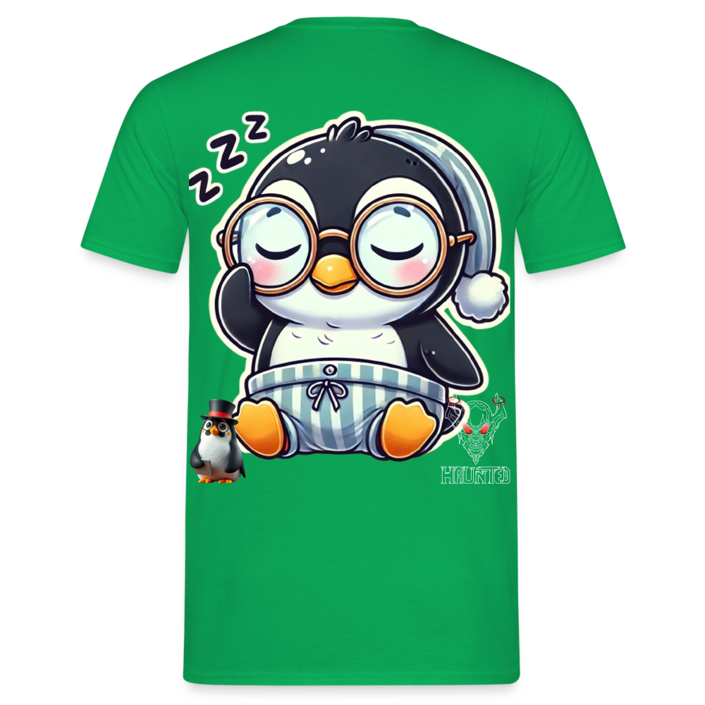 Men T-Shirt Sleepy KasPenguin - Kelly Green
