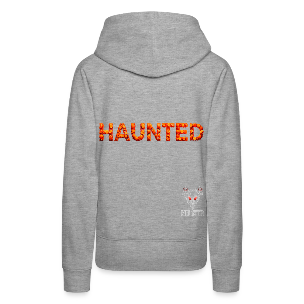 Women Hoodie Citrus Burst Zest - Grau meliert