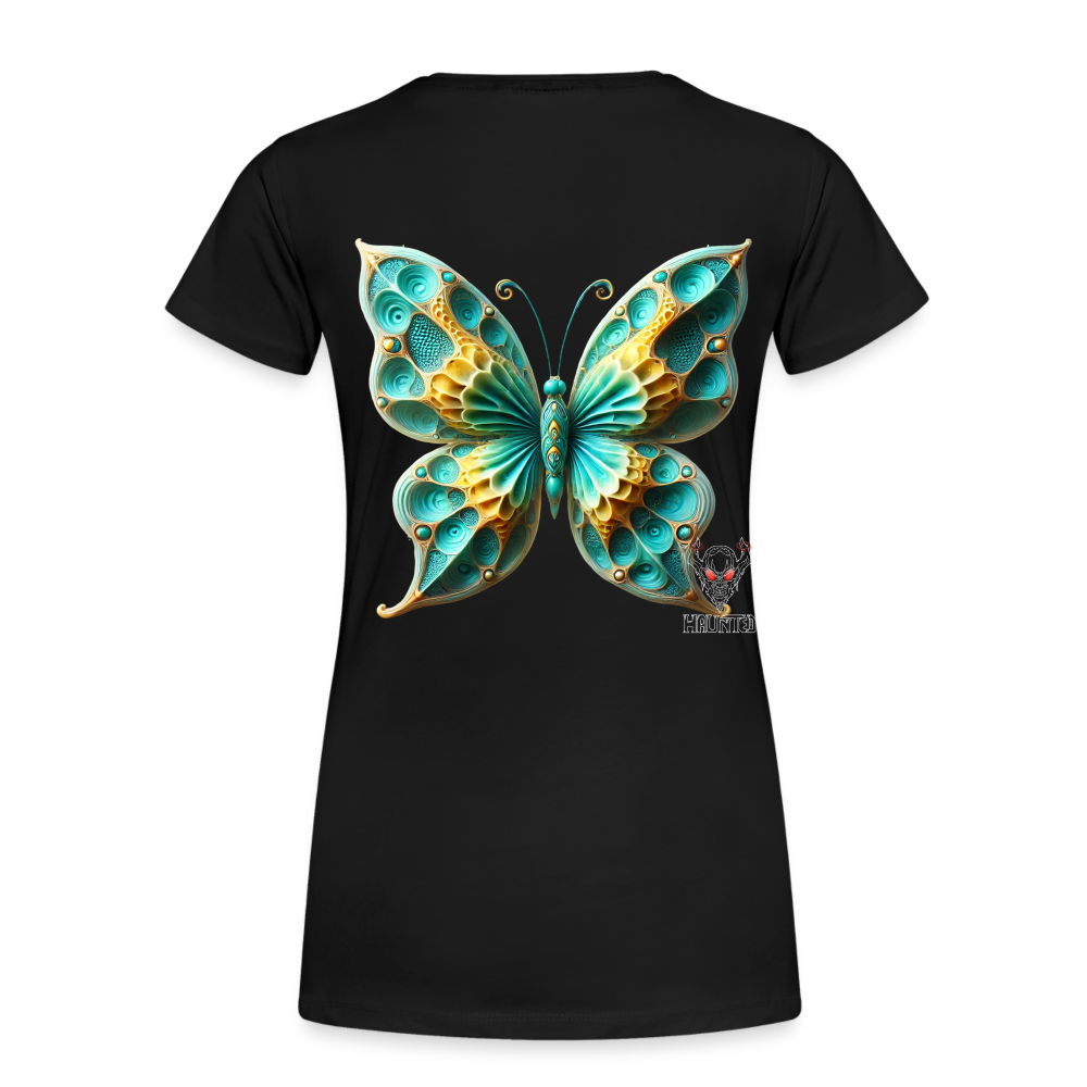 Woman T-Shirt Aqua Wing Symphony - Schwarz