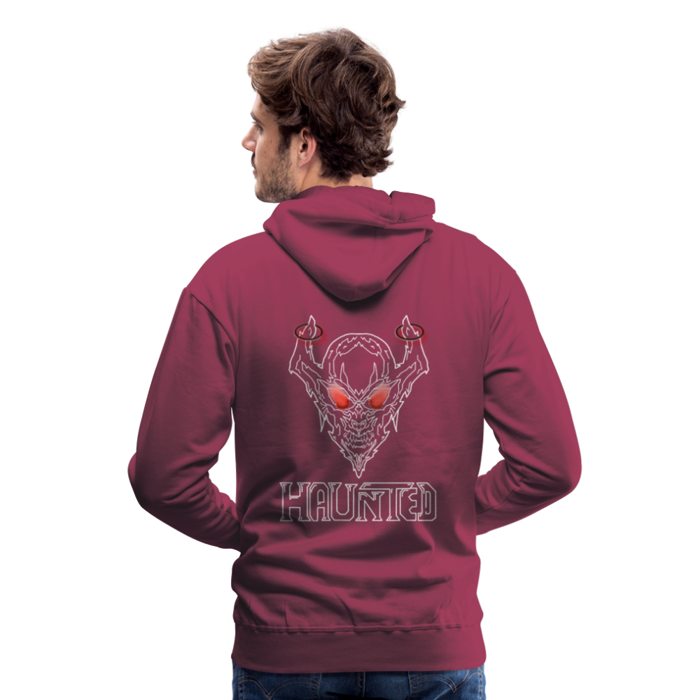Men Hoodie Deamon White - Bordeaux