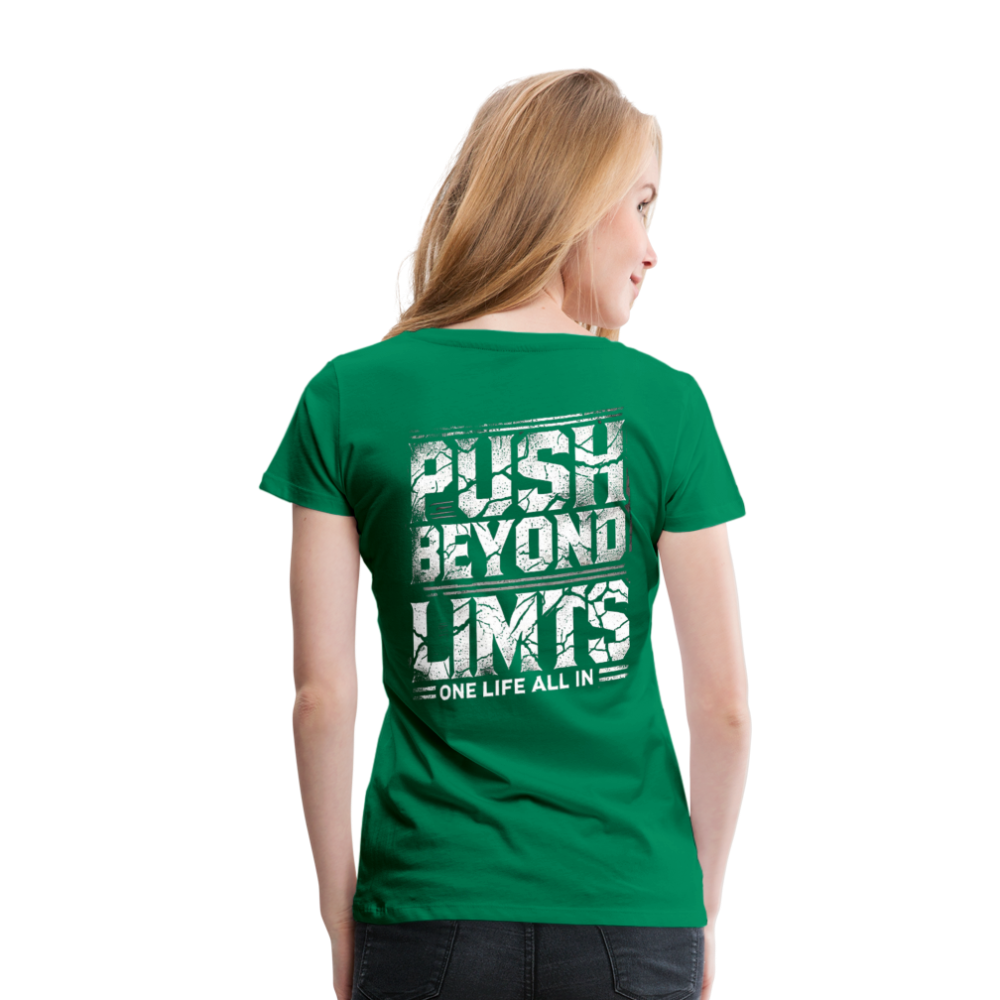 Women T-Shirt Push Beyond Limits - Kelly Green