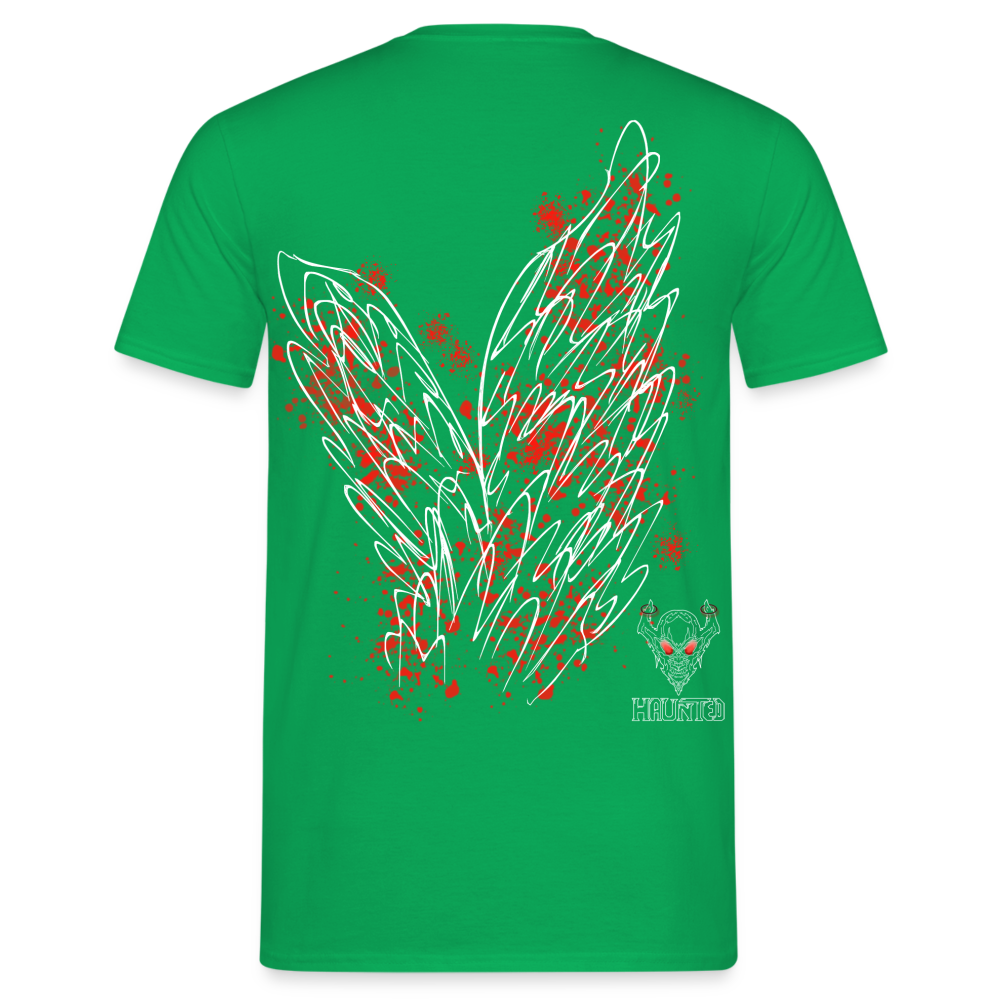 Men T-Shirt Red Wings - Kelly Green