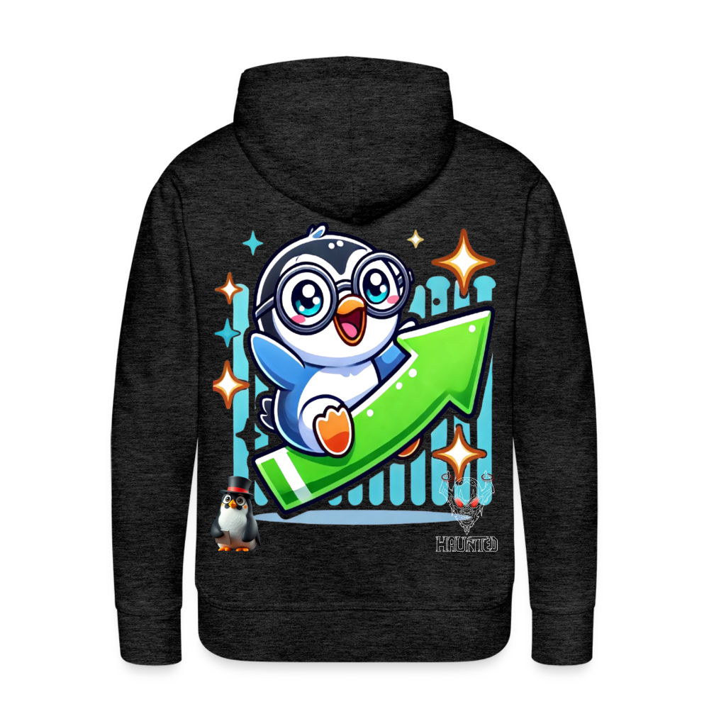 Men Hoodie KasPenguin Riding the Trend - Anthrazit