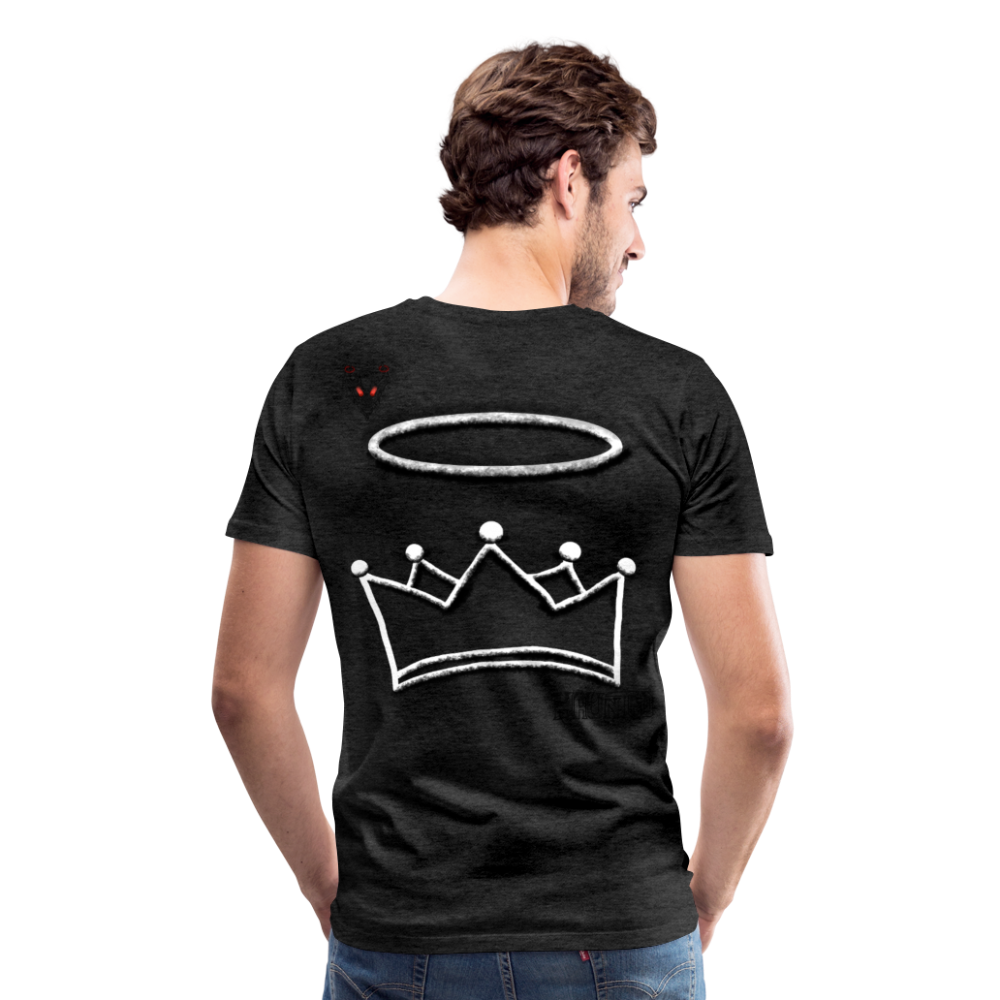Man T-Shirt Crown and Ring Dark - Anthrazit