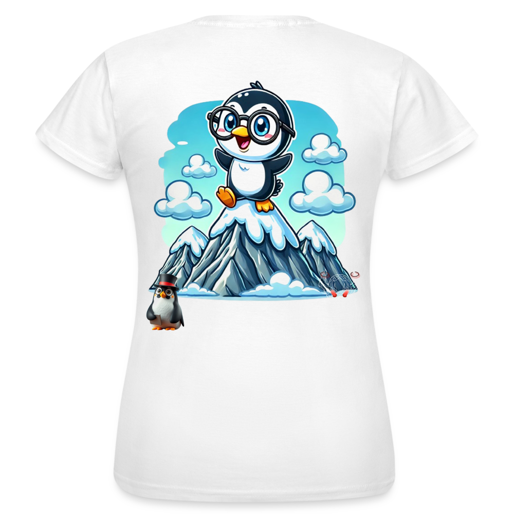 Women T-Shirt KasPenguin on Top - Weiß